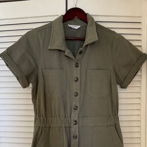 Carly Jean Los Angeles army green jumpsuit